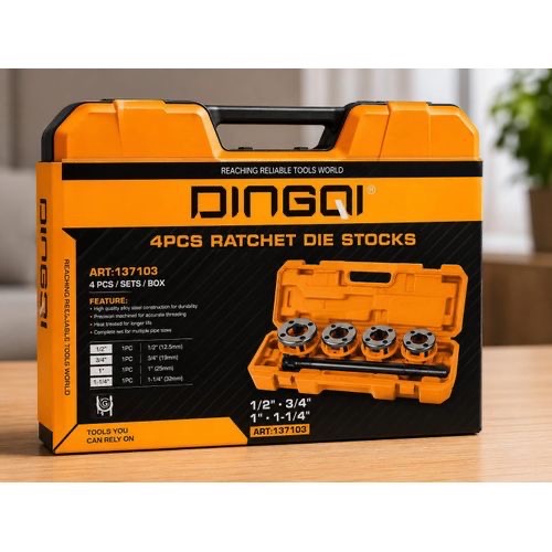 Digo 4-piece ratchet die stock set