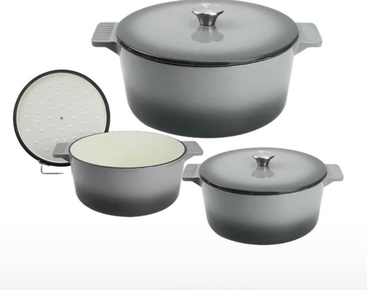 3set cast iron