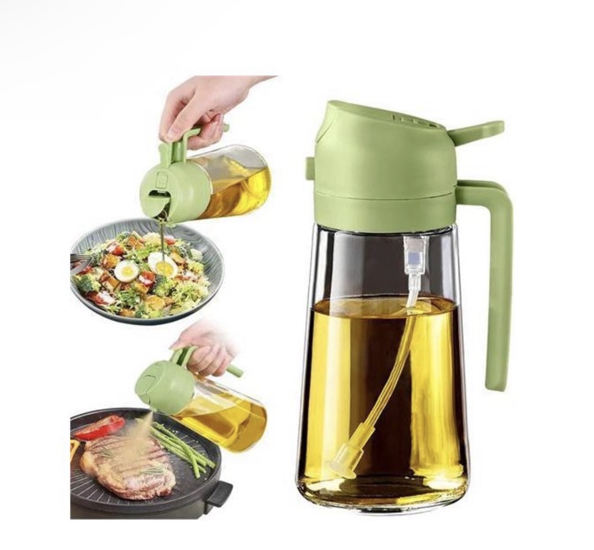 Class spray bottle automatic flip and spray