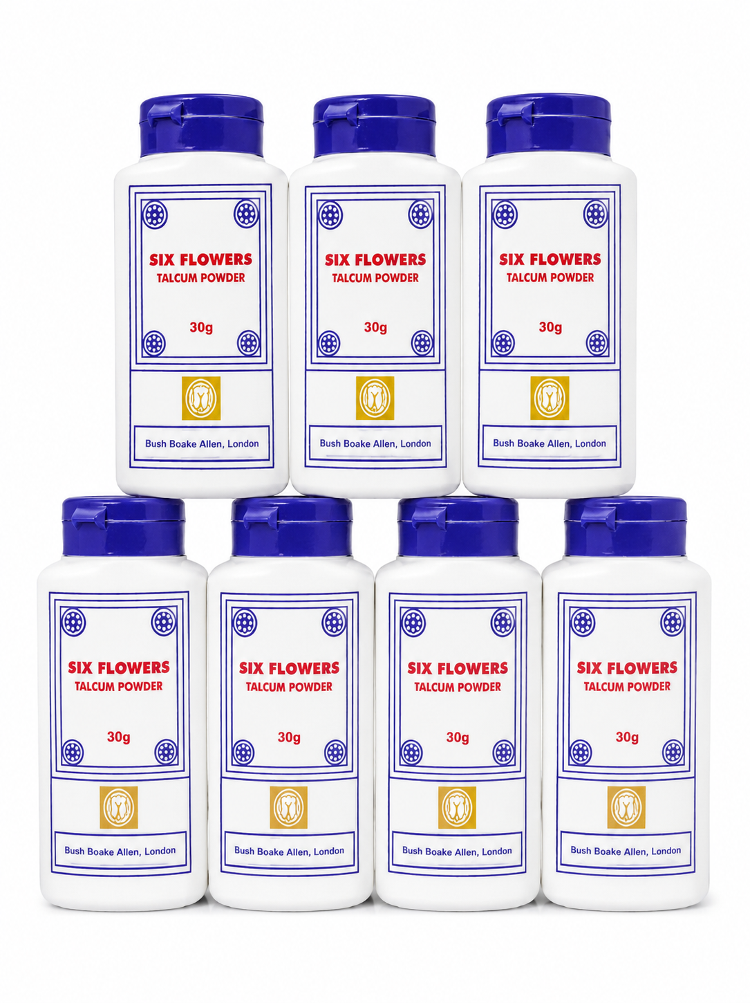 1 pack -six flowers talcum powder.30g- 12 pieces
