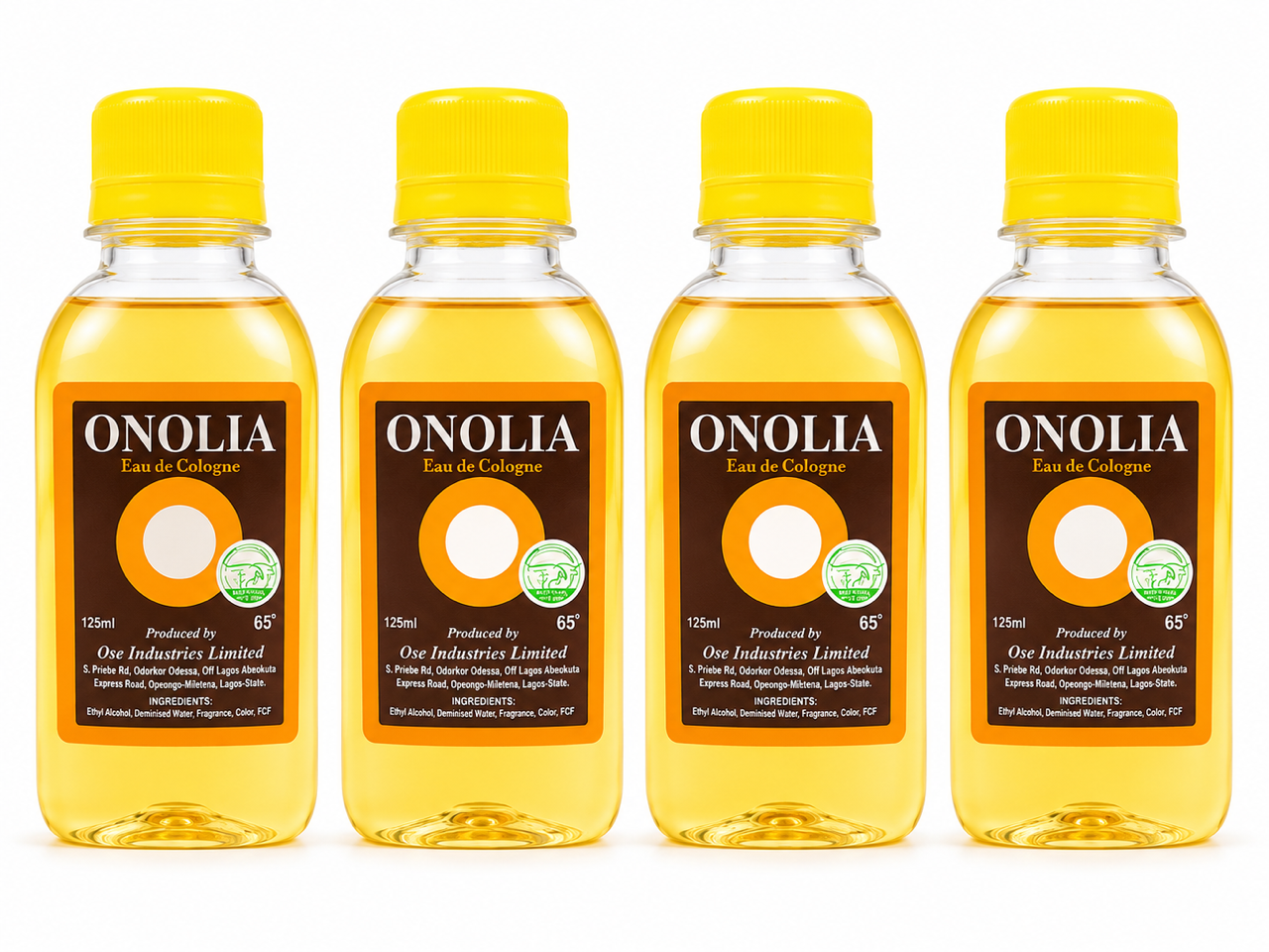1 pack-onolia eau de cologne.125ml- 6 pieces