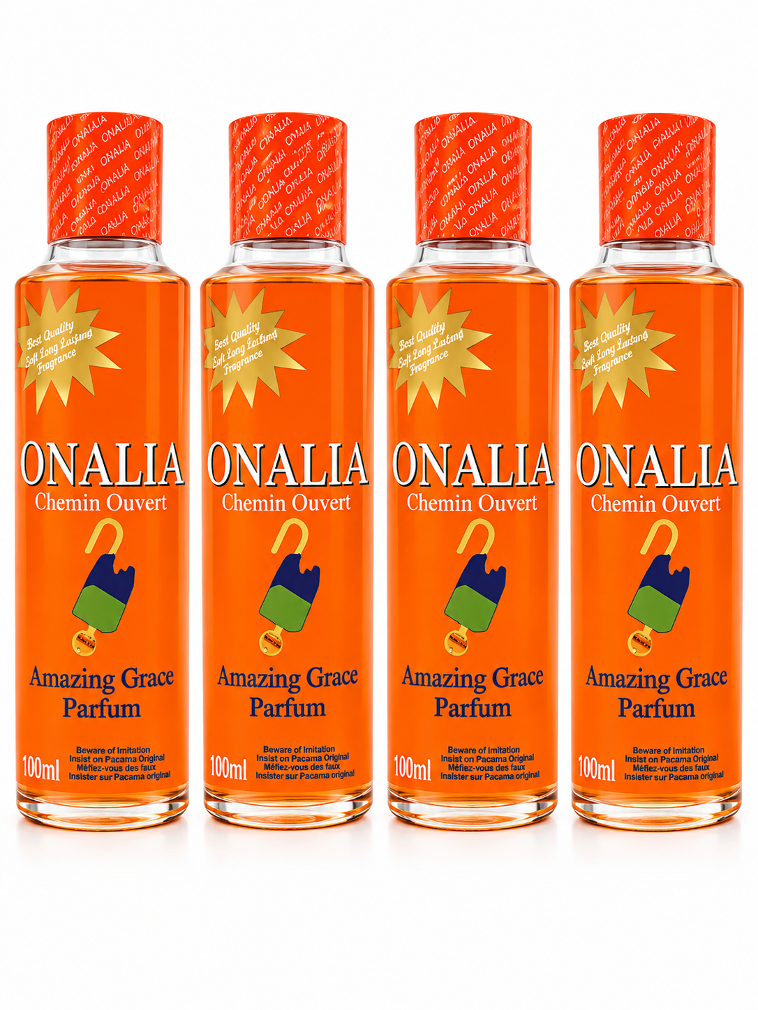 1 carton-piece onalia chemin ouvert (amazing grace) perfume.500ml-24 pieces