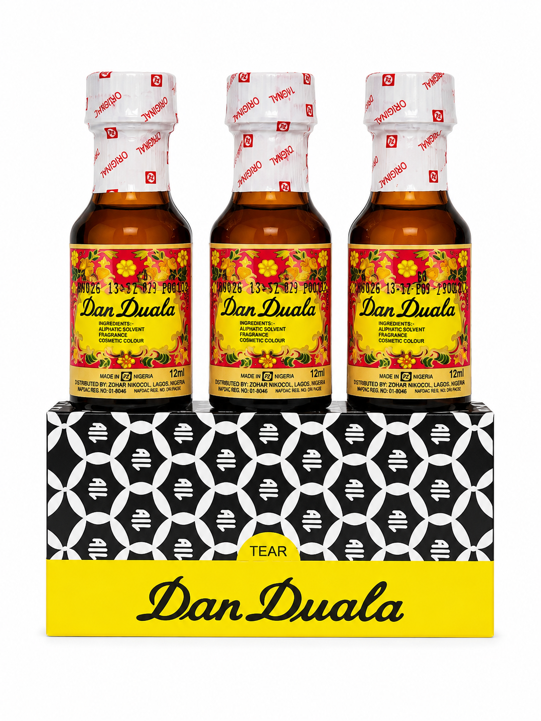 1 pack- dan duala perfume.12ml- 6 pieces
