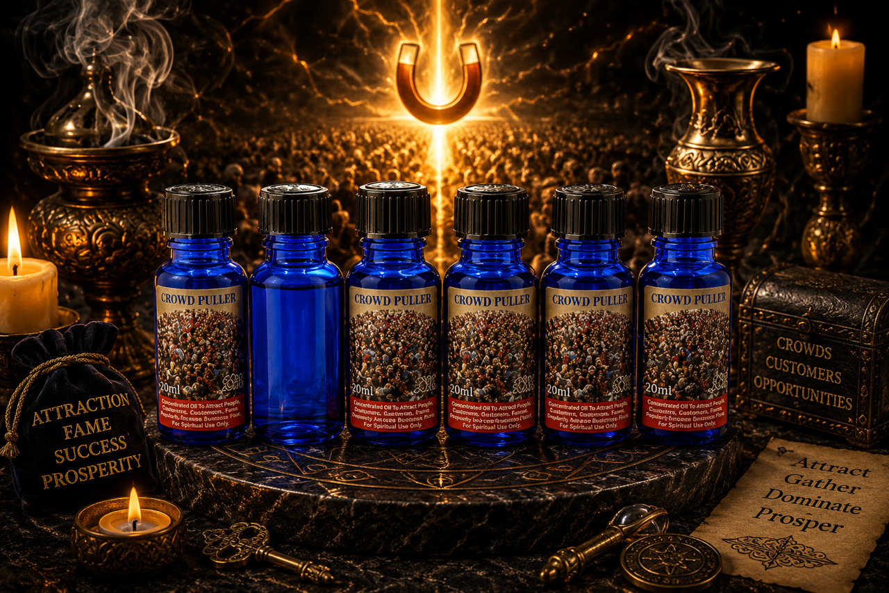 Consecrated crowd puller oil to command crowd.