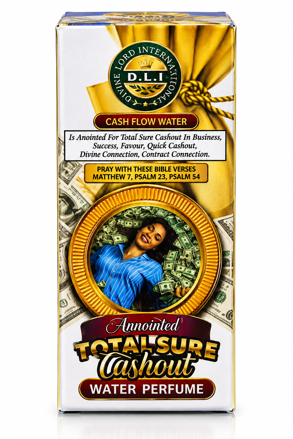 Anointed total sure cashout water perfume.