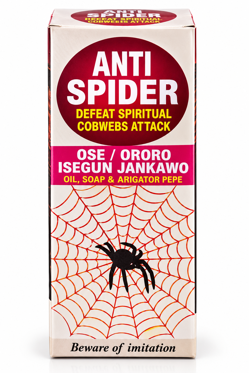 Consecrated anti spider spiritual water