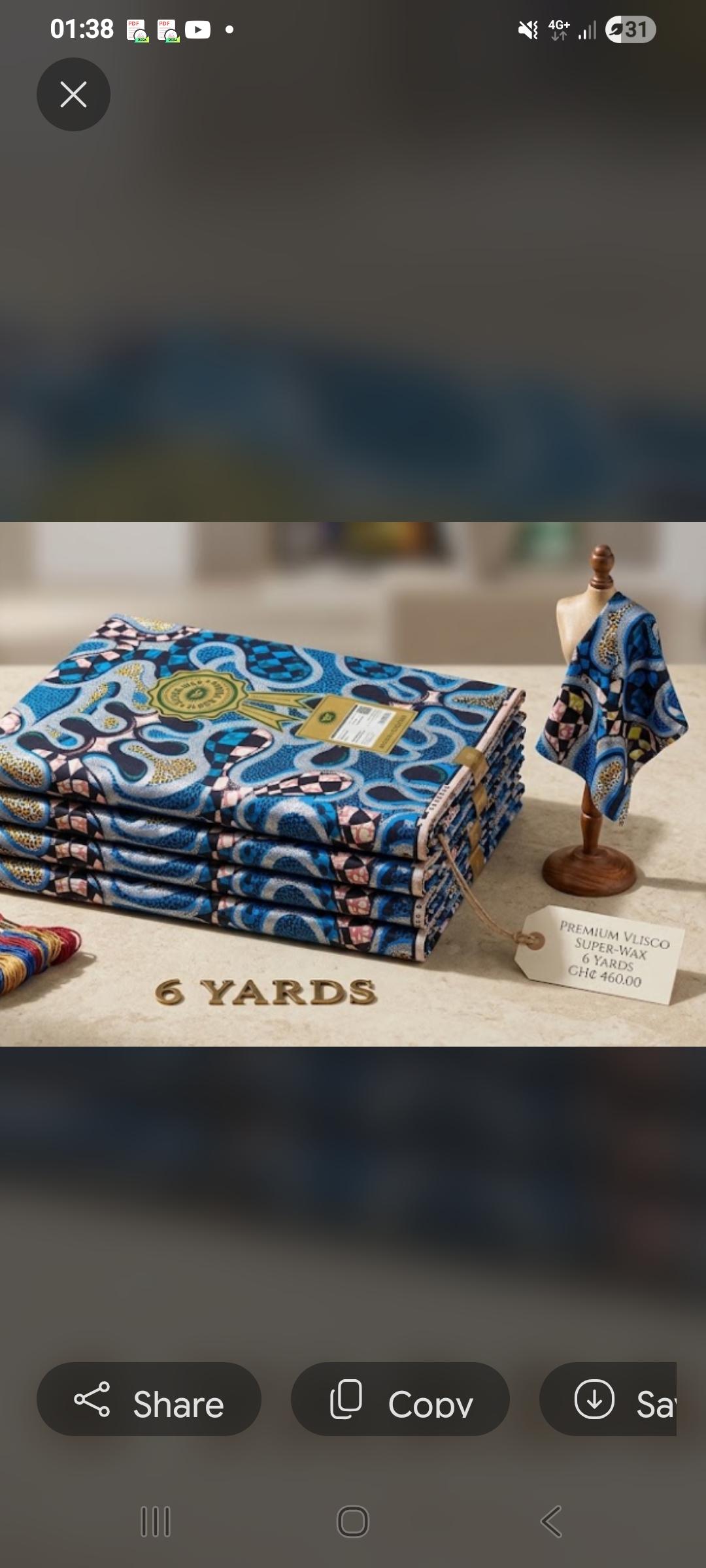 Elegant vlisco wax