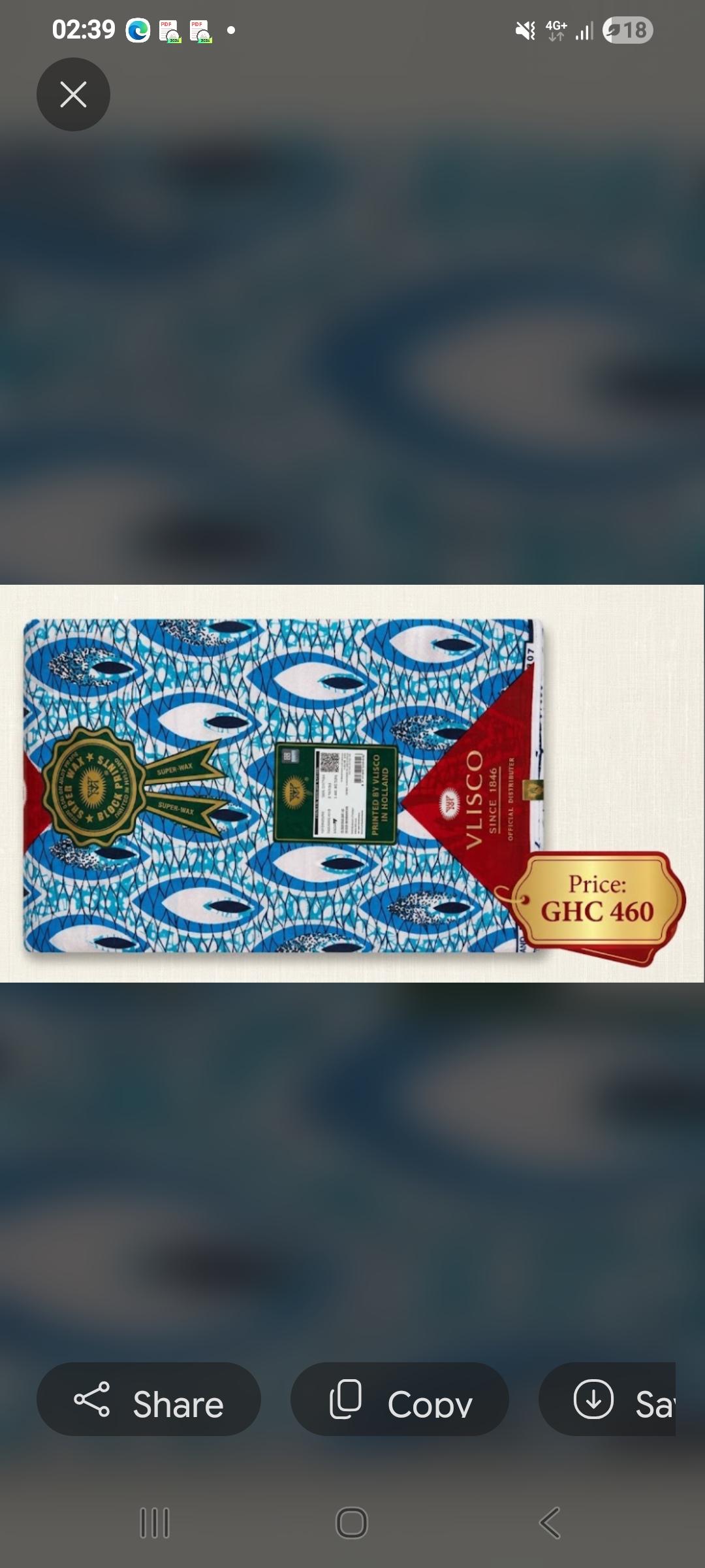 High quality vlisco print
