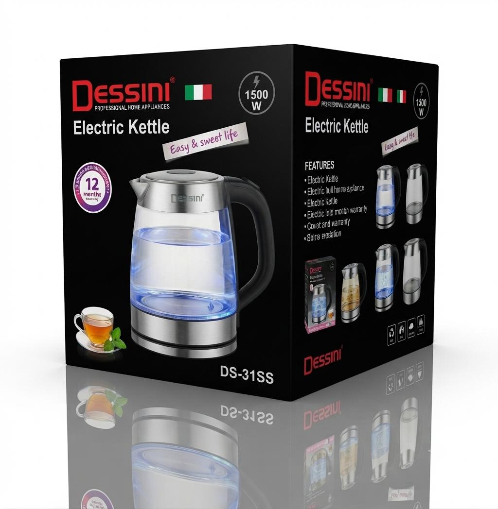 Dessin glass kettle
