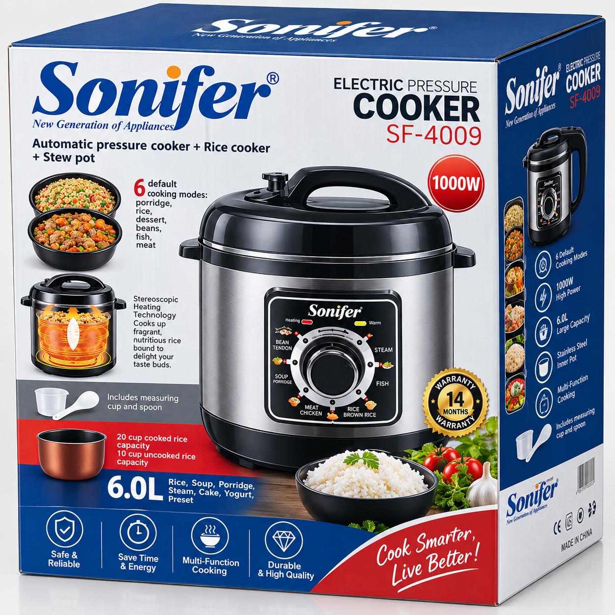 Sonifer automatic pressure + rice cooker