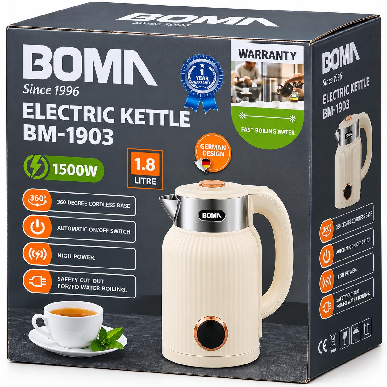 Bomn plastic kettle