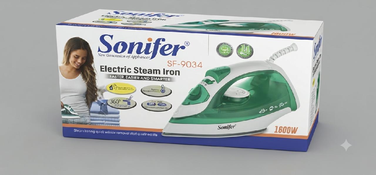 Sonifer electric steam iron (model: sf-9034)