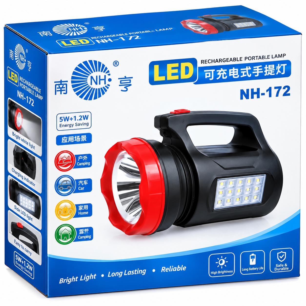 🔦 rechargeable led portable lamp