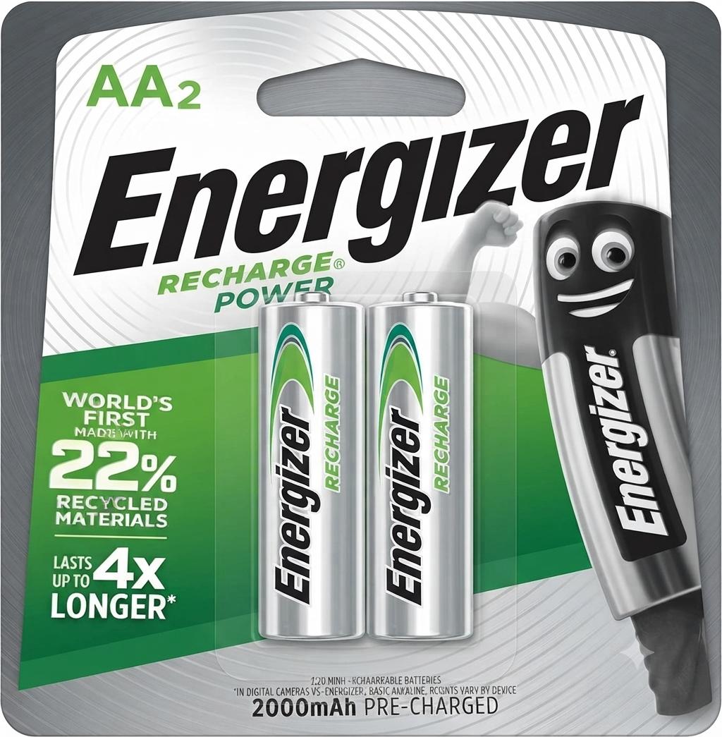 Energizer rechargeable aa batteries – 2000mah 🔋