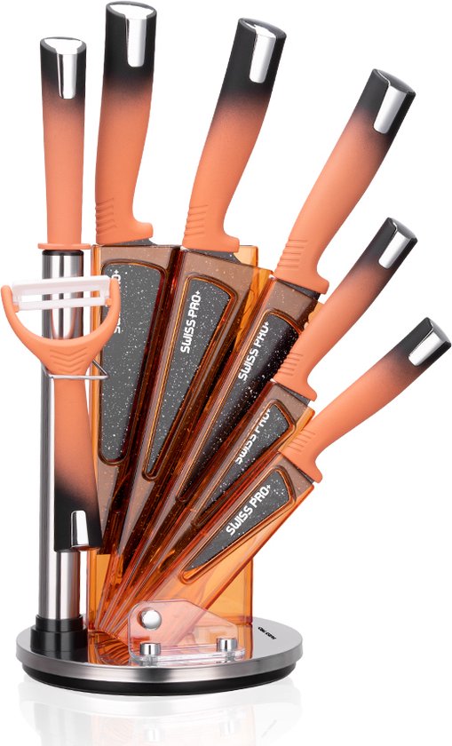 Swiss pro+ 8-piece kitchen knife set