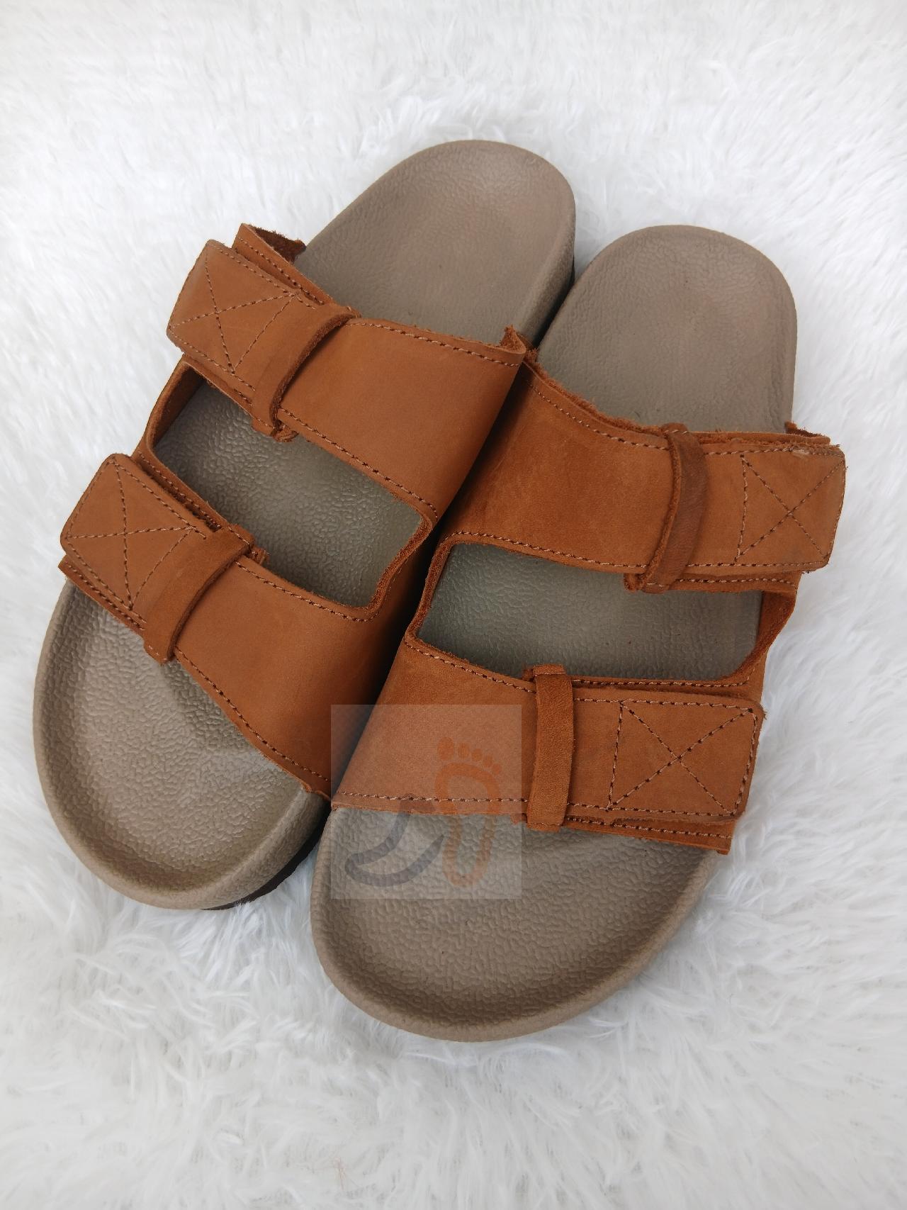Unisex double strap slippers
