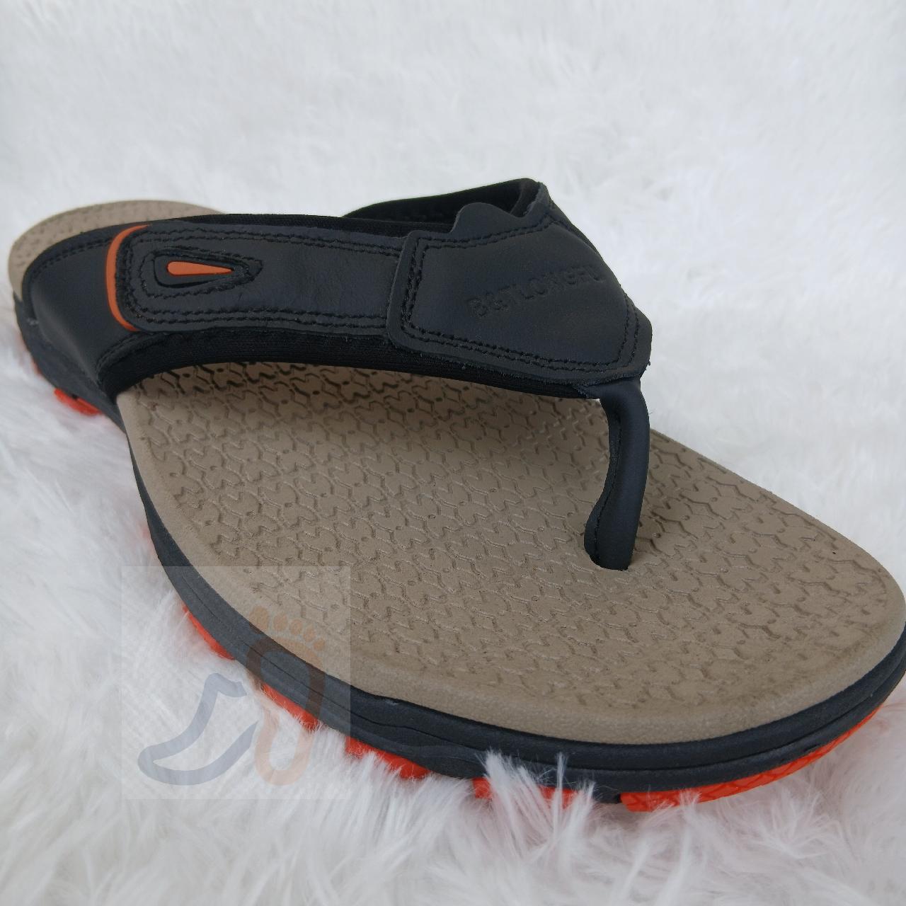 Men's everyday black thong slippers