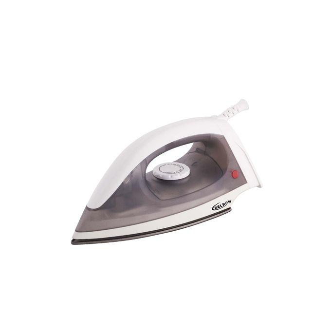 Delron 3pin dry pressing iron - grey/white