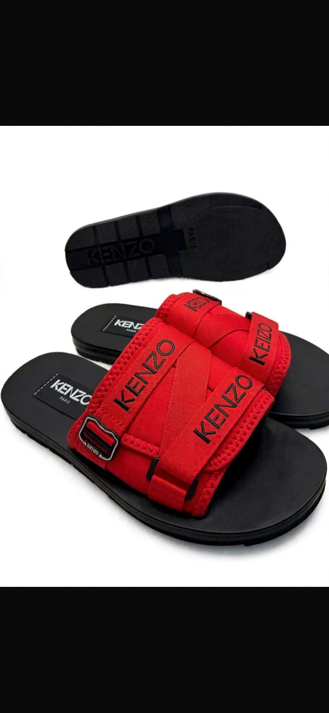 Kenzo cross slides - red