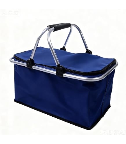 Foldable shopping basket bag
