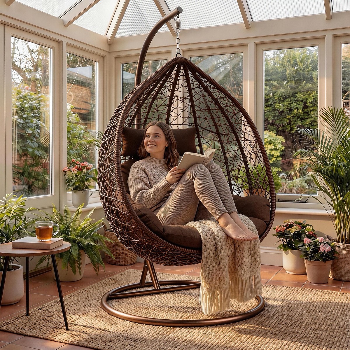 Hanging egg chair – comfortable indoor & outdoor relaxation chair