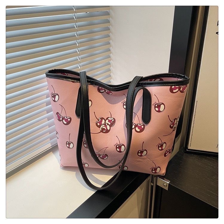 Cute cherry tote bag