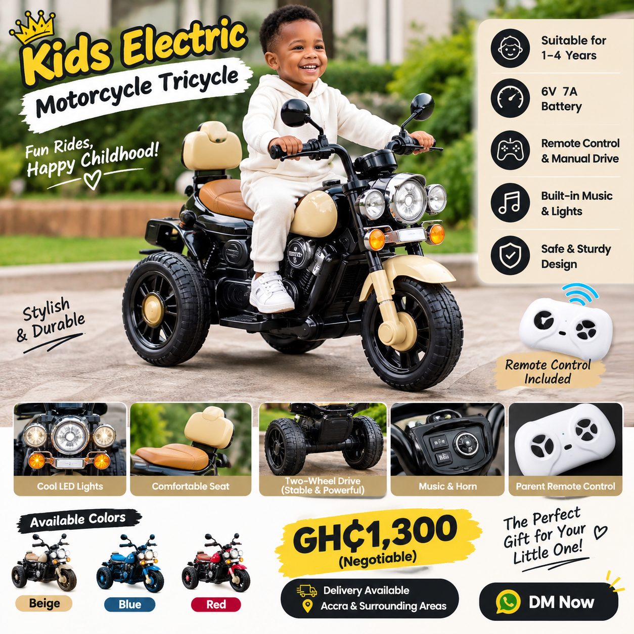 Kids bike and solar fan