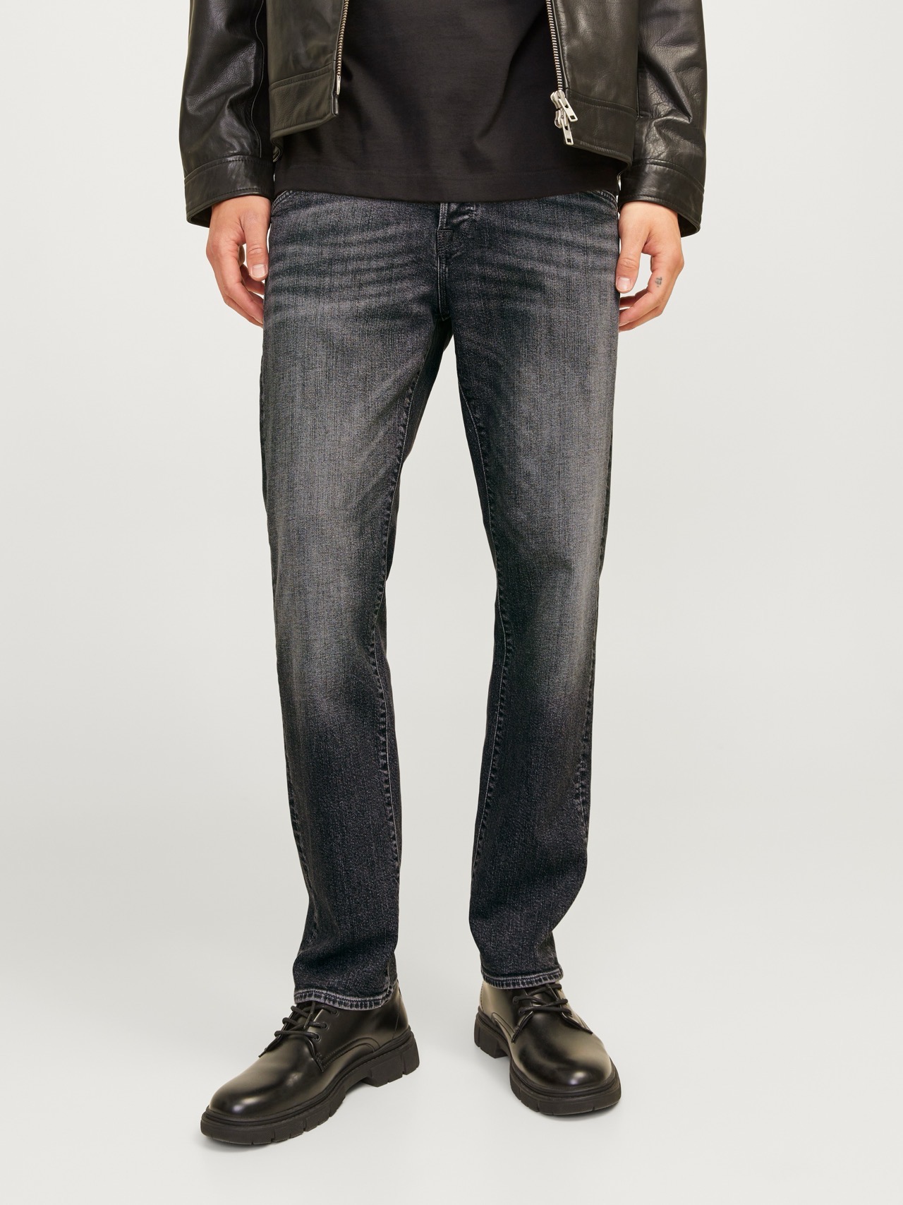 Black denim pants