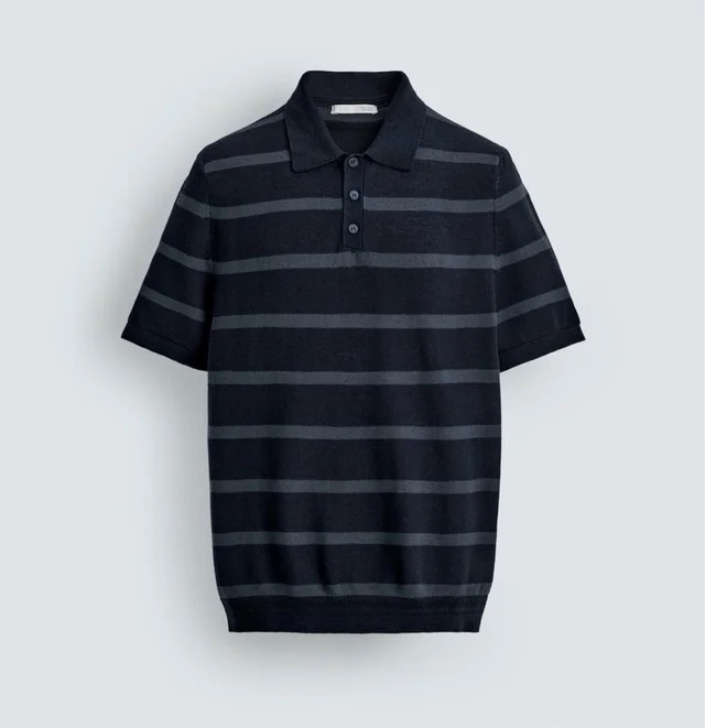 Knitted polo