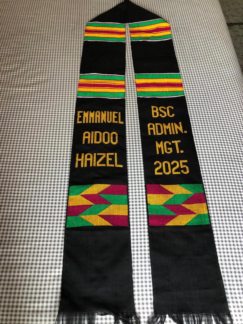 Handmade sankofa graduation sash
