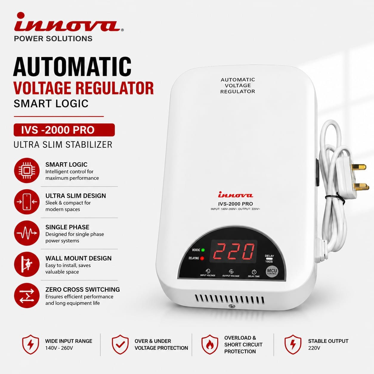 Innova automatic voltage regulator 2000 watts