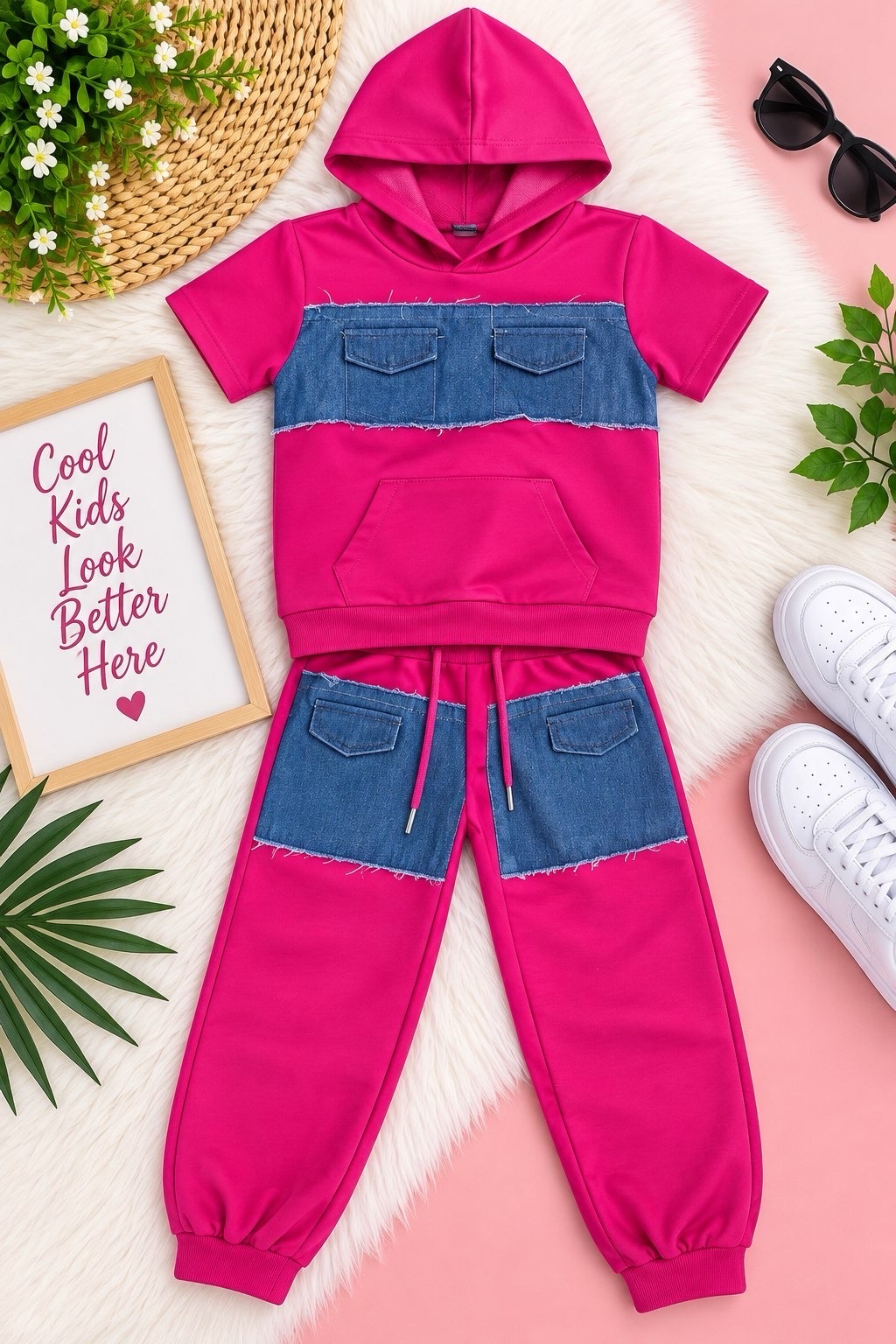Two piece dress for girls
