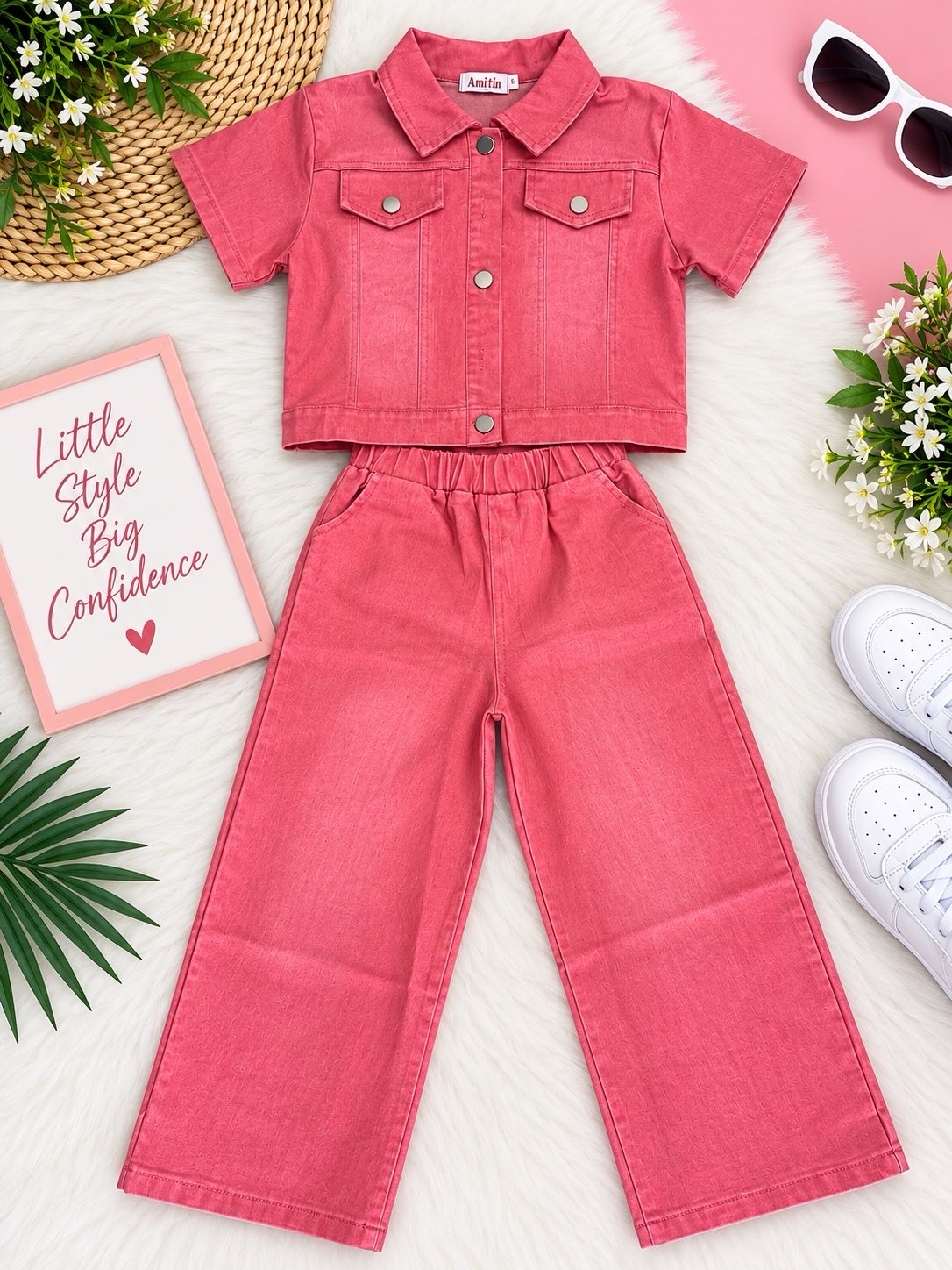 Two piece jean for girls