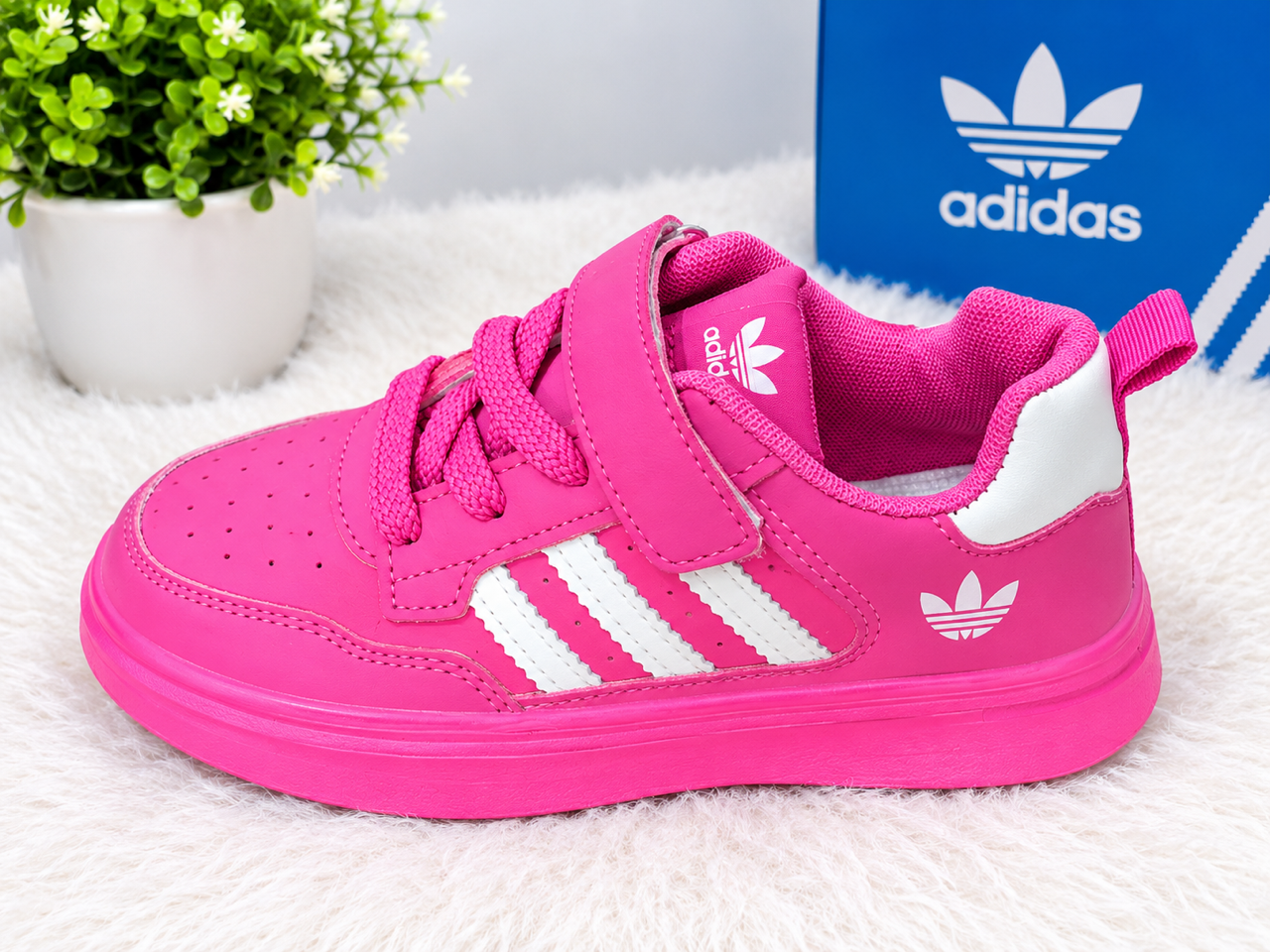 Pink adidas for children