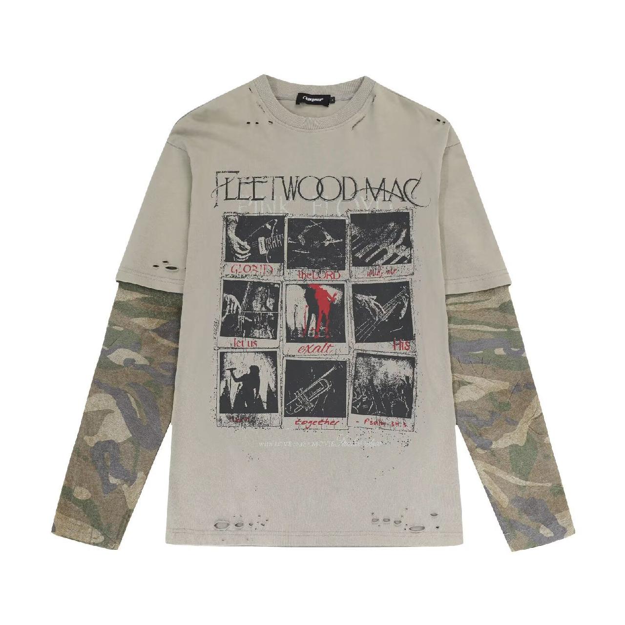 American-style layered fashion brand letter-print