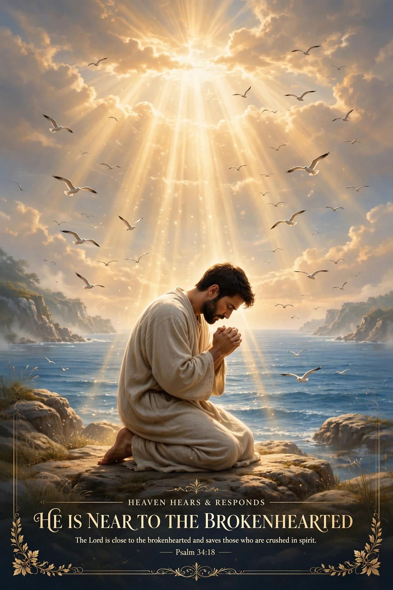 Product name:man receiving blessings from god - prayer posterprice: 120descripti