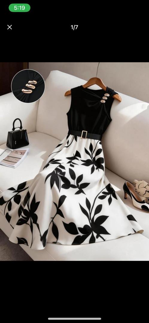 Gloweve women's black floral dress