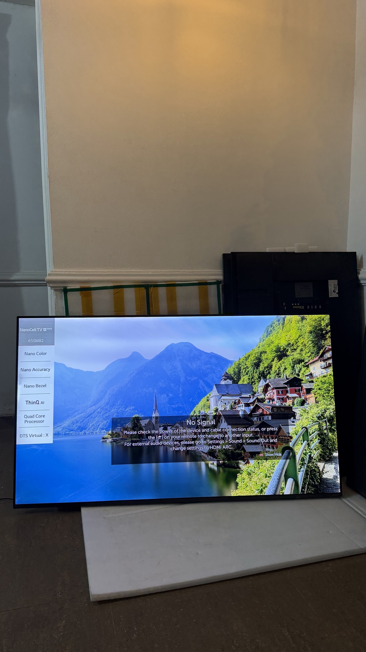 Home used 65” lg nanocell 4k smart tv