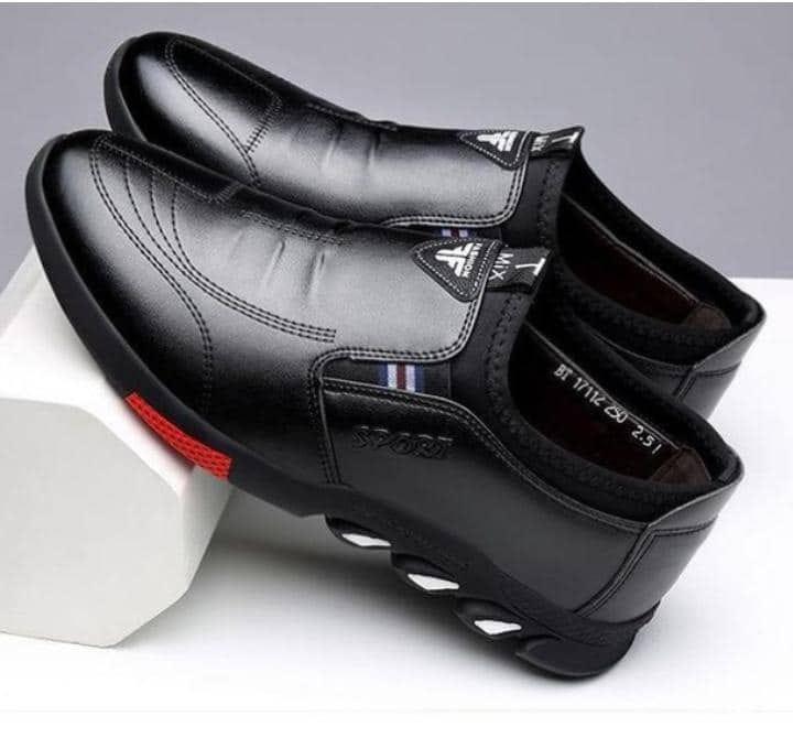 Men’s black slip-on loafer shoes, eu 42 & 44