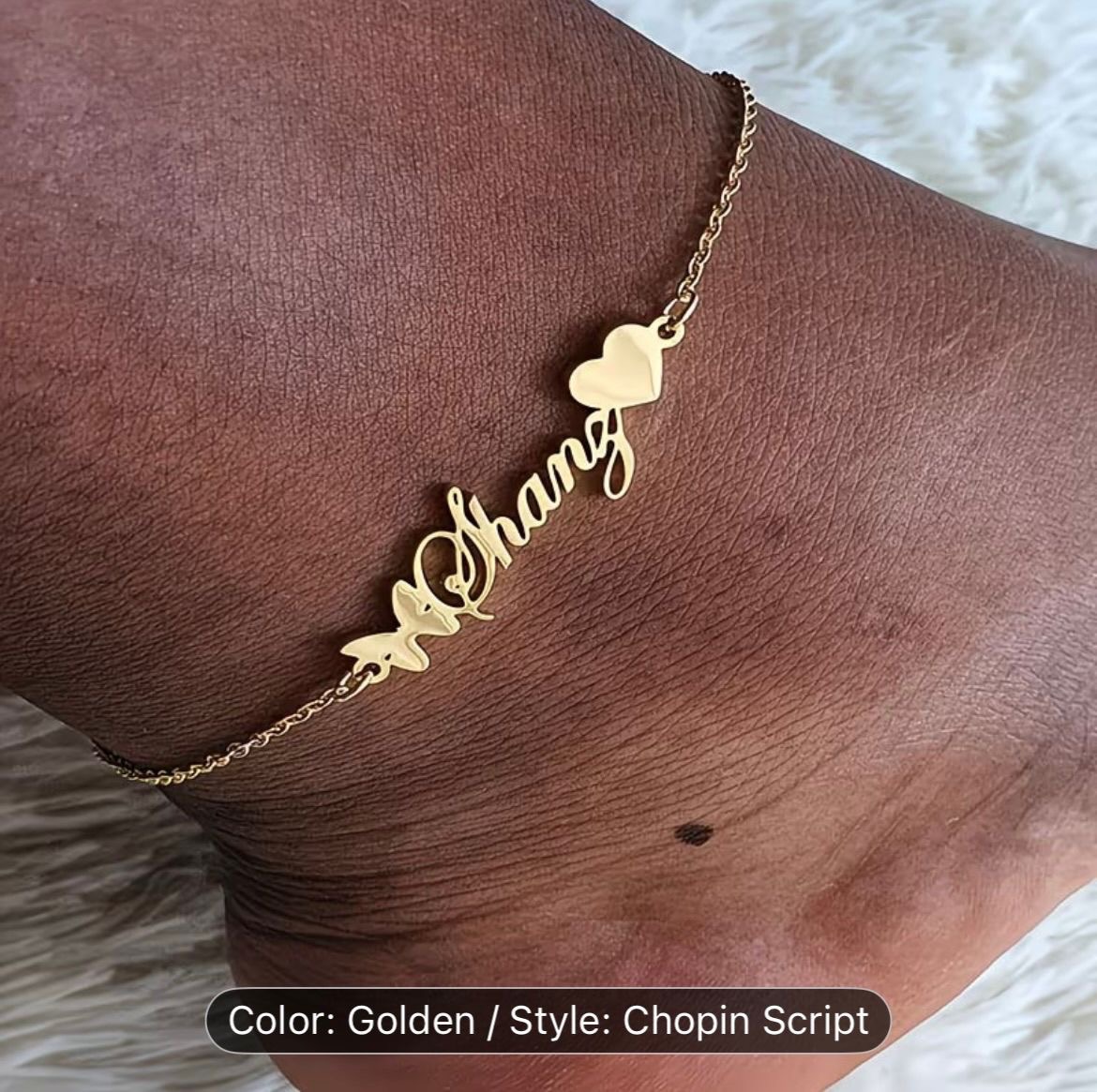Golden anklet