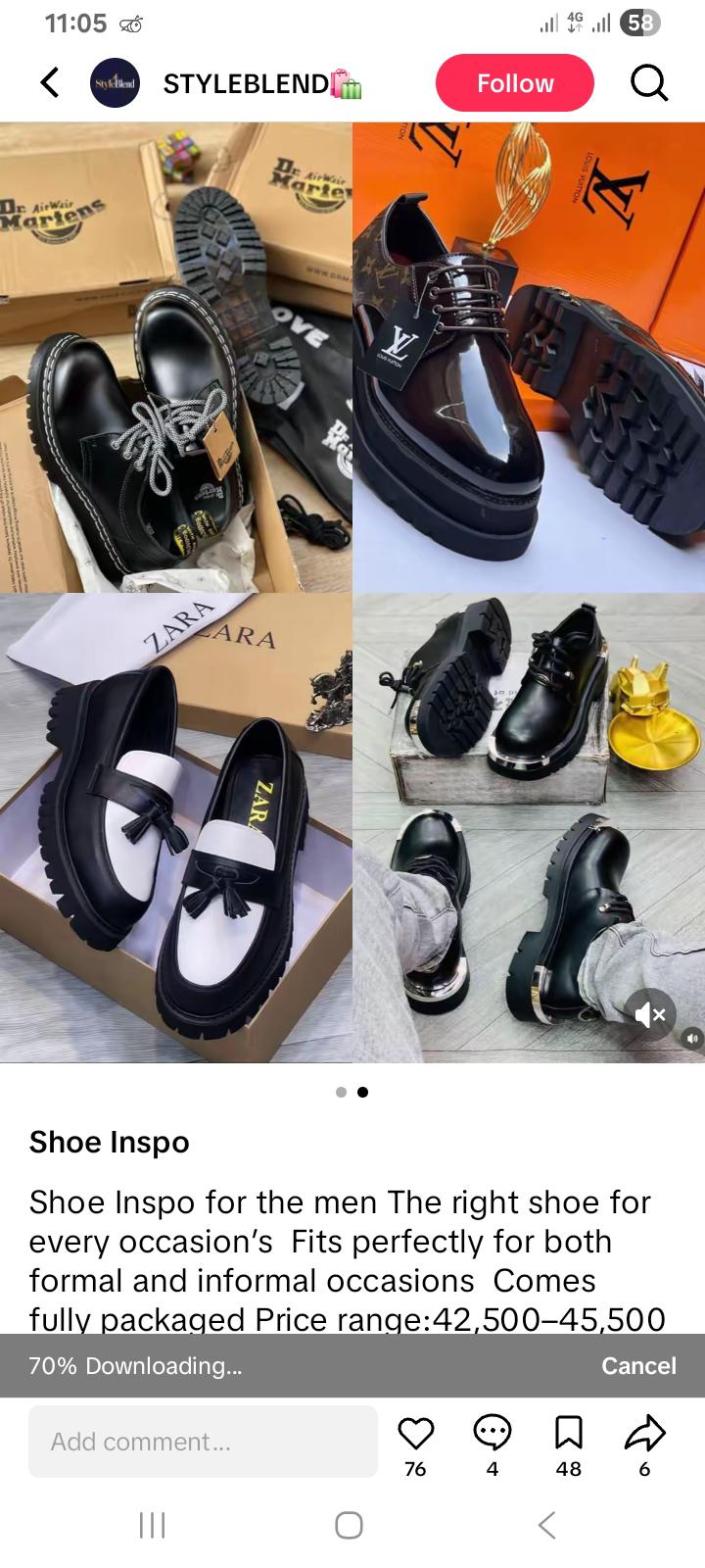 Zara shoe and chunky shoe