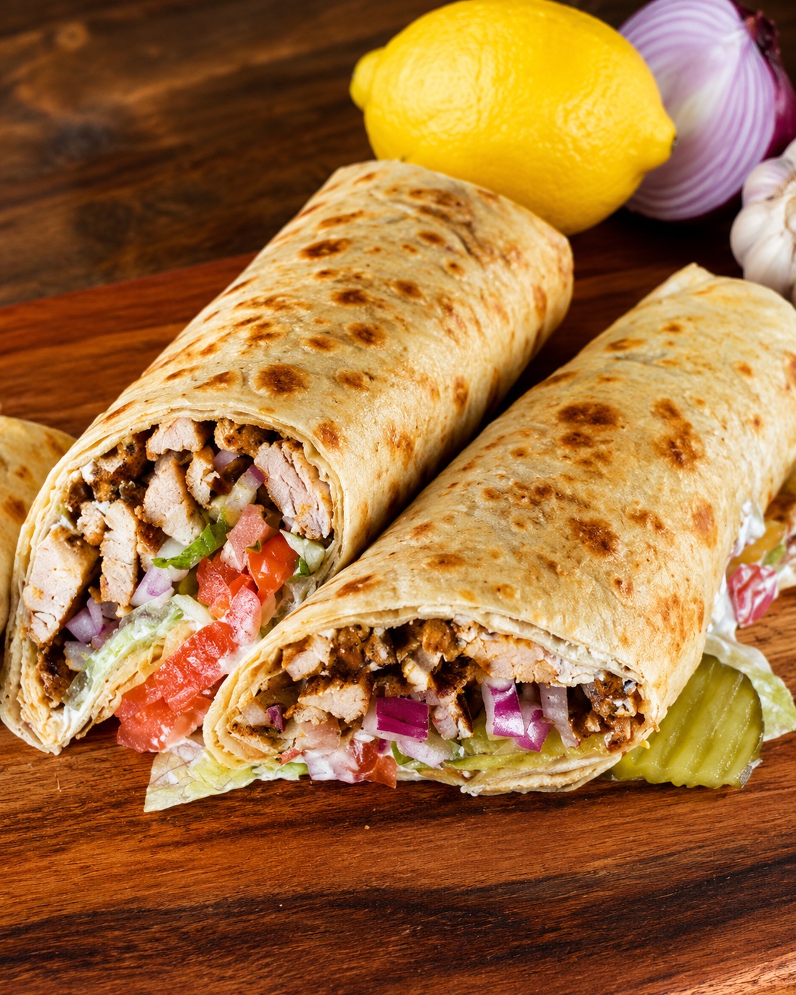 Shawarma wrap beef