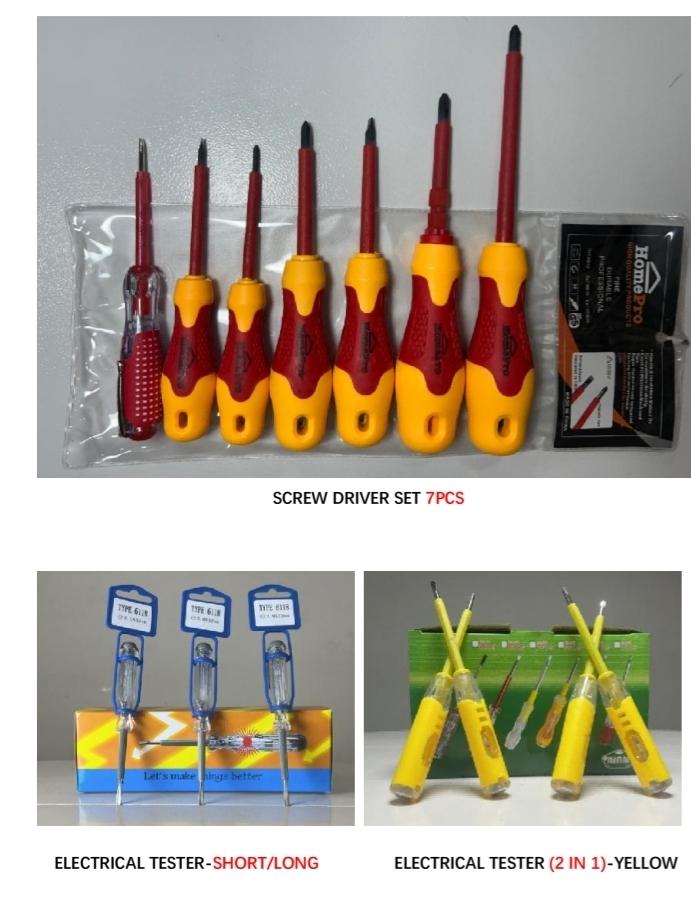 Set of screw drivers