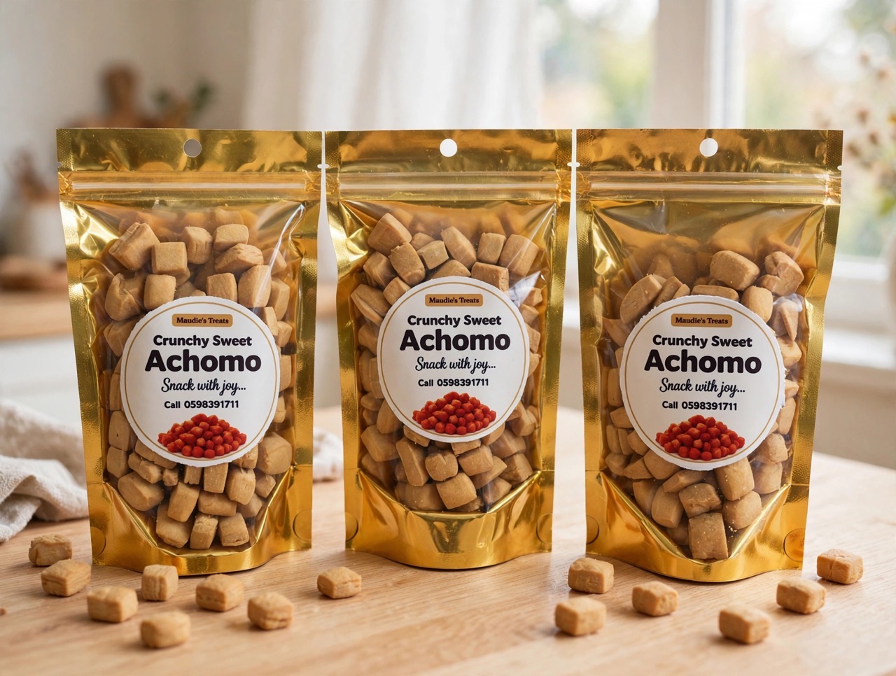 Maudie’s crunchy sweet achomo