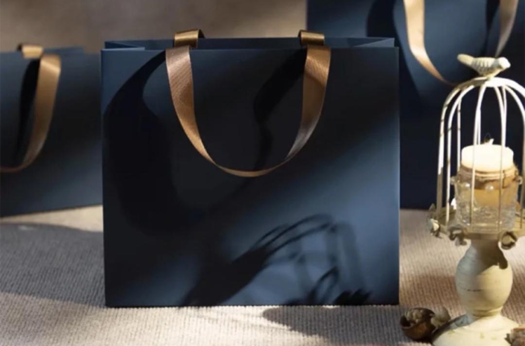 Paper gift box and bags