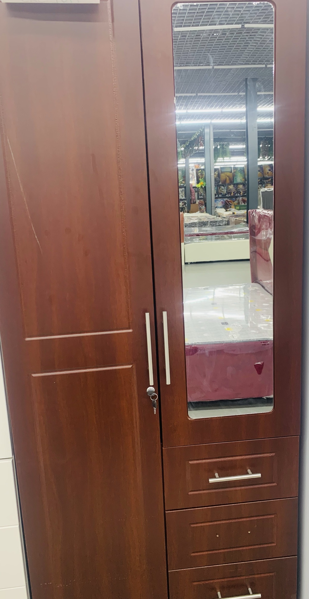 Wooden wardrobe