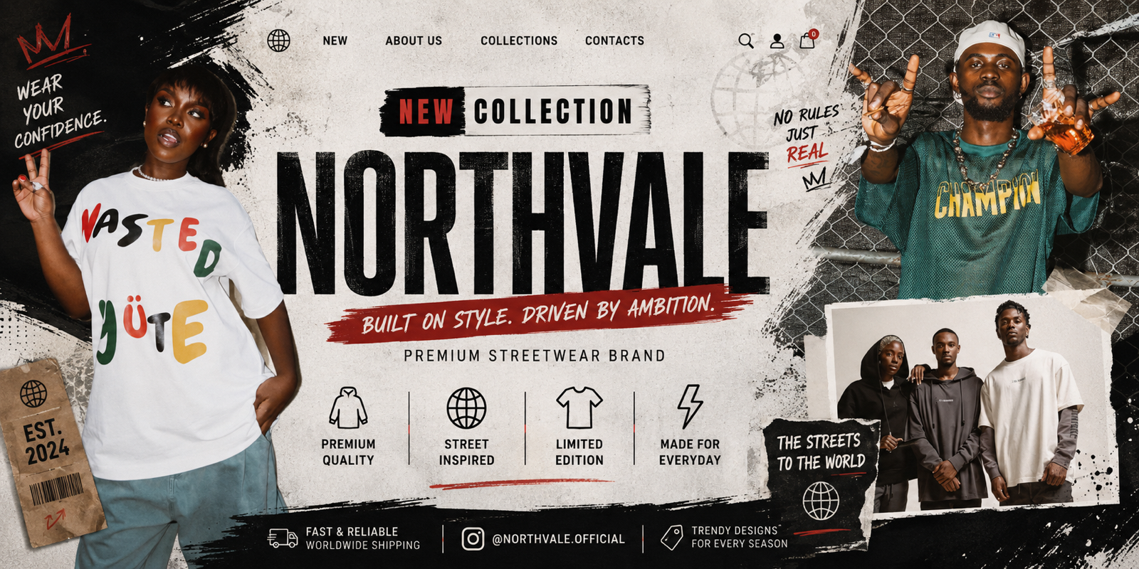 NORTHVALE STREETWEAR banner