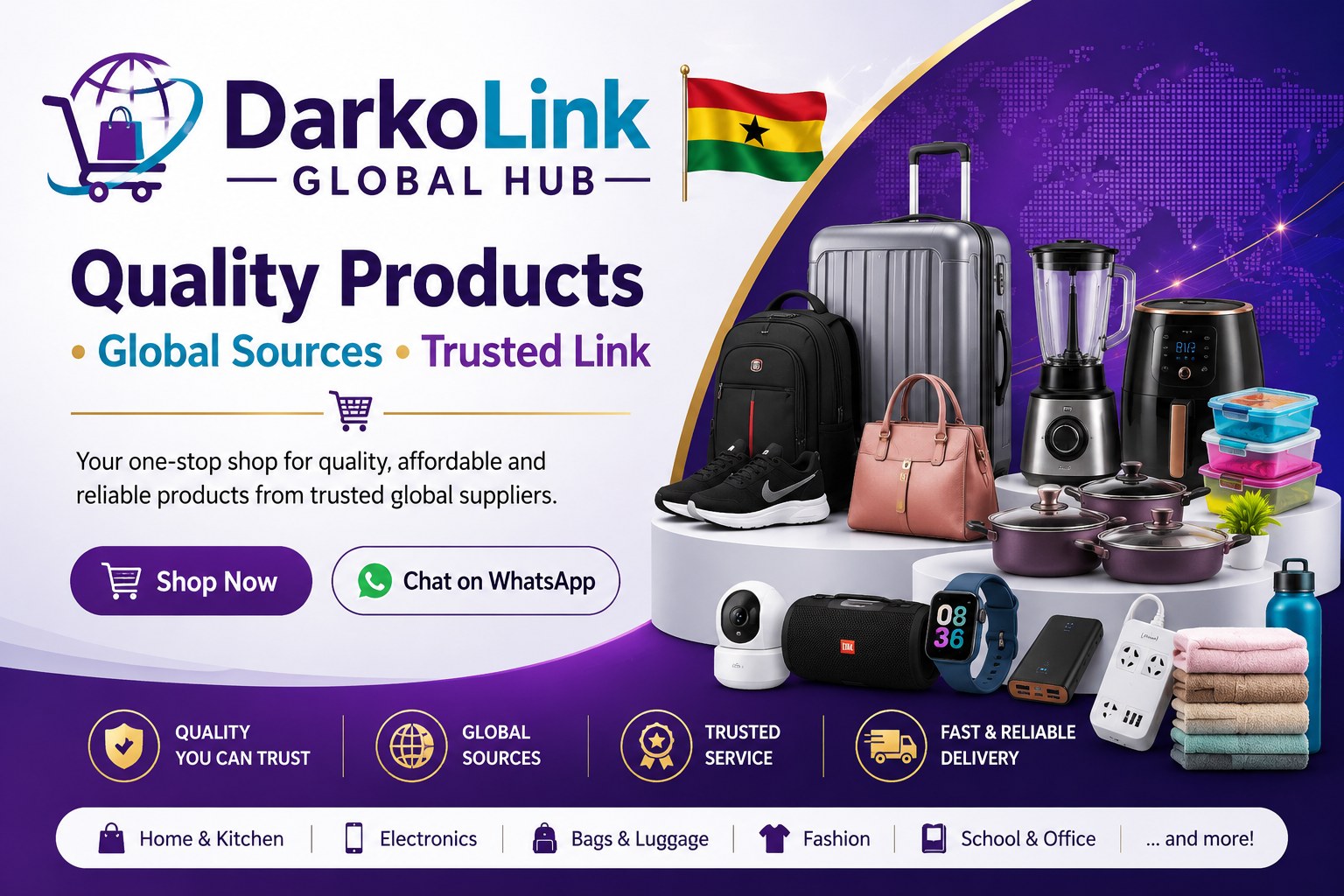 DarkoLink Global Hub brand banner