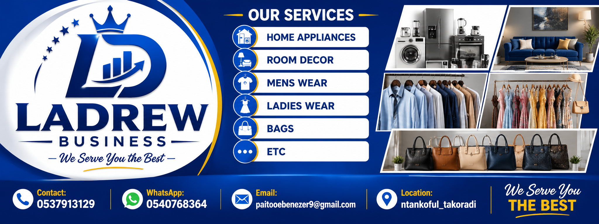 LaDrew Business banner