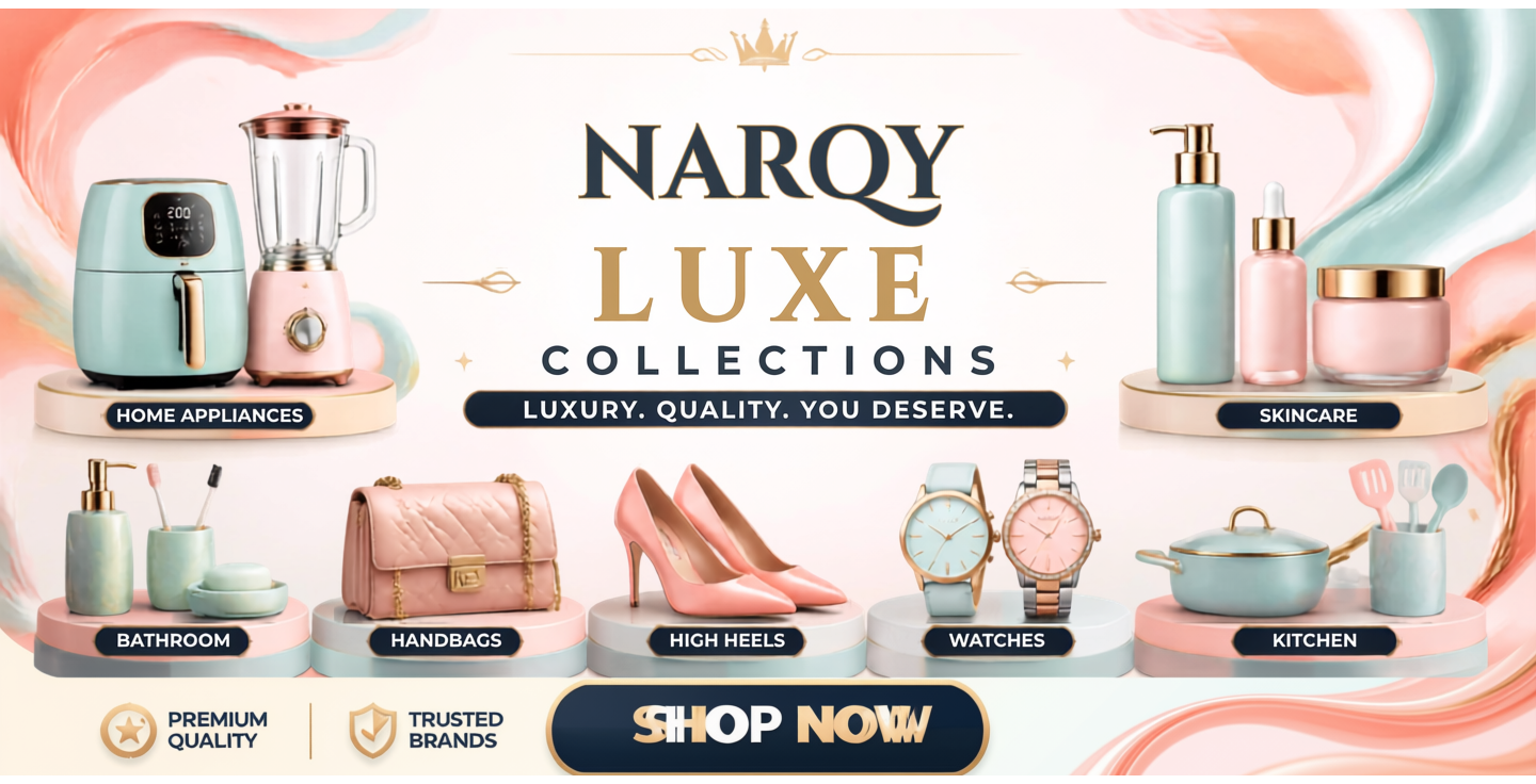 NARQY LUXE COLLECTIONS banner
